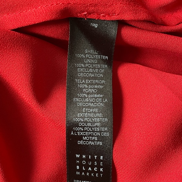 WHBM Ruby Red Tie String Sleeveless Top - Picture 6 of 8